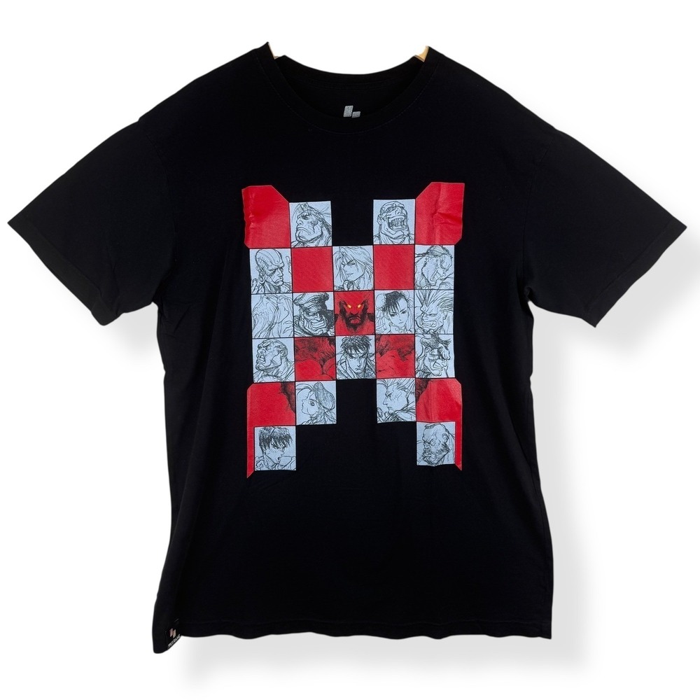 Split Frame Street Fighter Graphic Tee Mens Size XL Gamer Arcade Streetwear USA